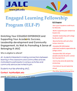 Flyer for Engaged Learning Fellowship Program (ELF-P)