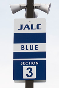 JALC Blue Section 3 parking sign