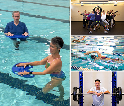 Swimming, fitness, and weightlifting at Logan Fitness