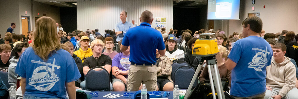 High school students attending sessions at Applied Tech Day at John A. Logan College